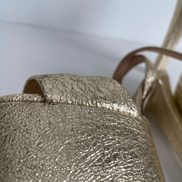 Gucci Leila Metallic Leather Platform Sandals - Picture 6 of 9